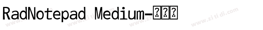 RadNotepad Medium字体转换
